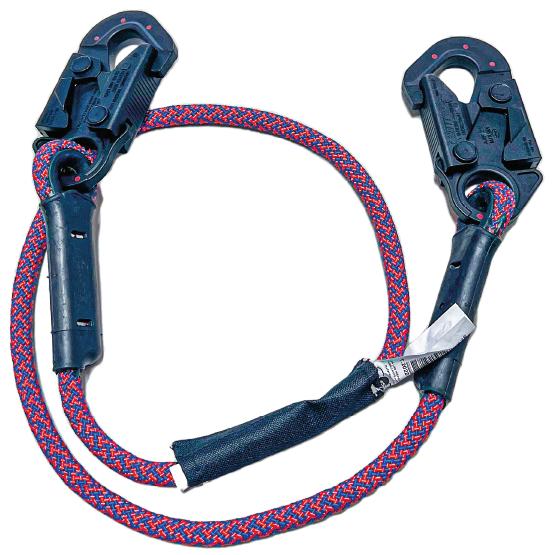 Eslinga de posicionamiento en cuerda, con ganchos dieléctricos apertura 18mm