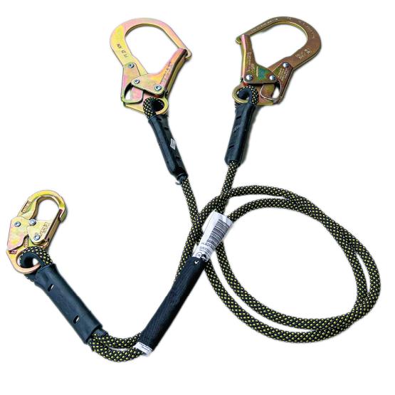 Eslinga doble (Y) para desplazamiento y restricción, ganchos de 18mm de abertura en extremo