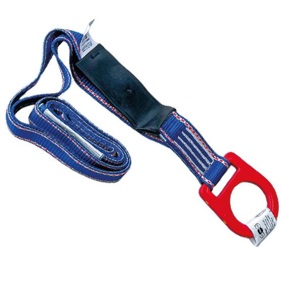 Conector de anclaje tipo TIE OFF o Collarín, de longitud entre 0,5m a 1m, argolla con protección a la oxidación